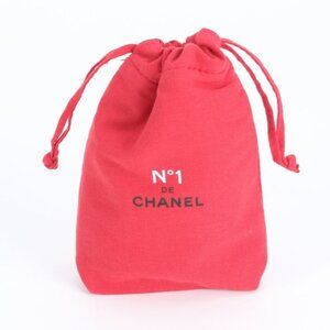 Chanel N°1 de Red Drawstring Hand Pouch